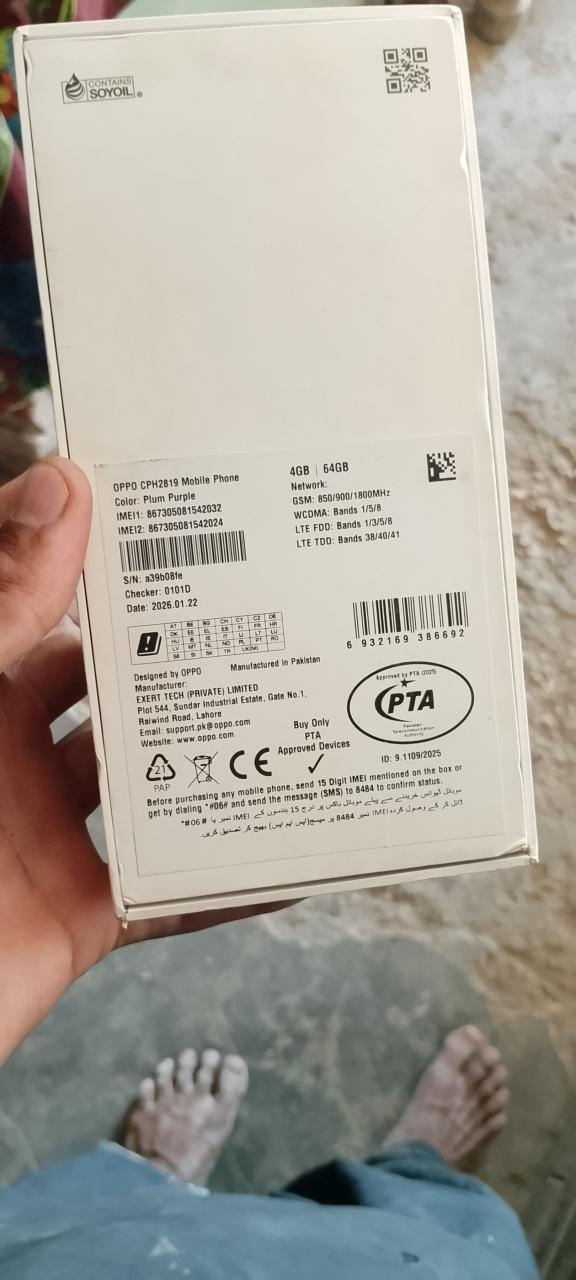 Mobile oppo a6x